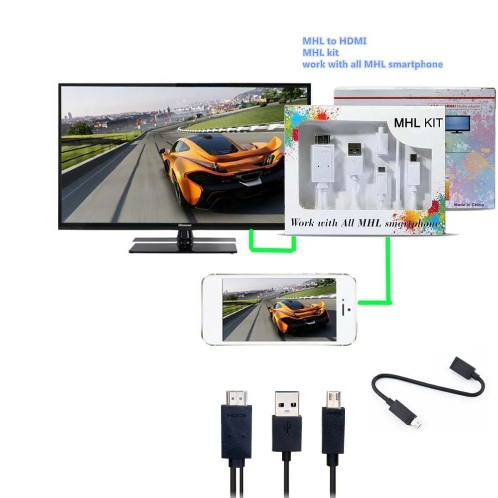 Кабел MHL към HDMI адаптер Full Kit 2