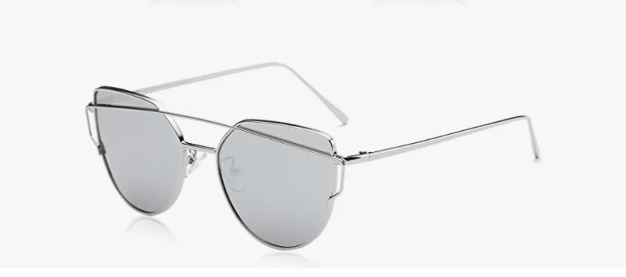 SOJOS Дамски модни слънчеви очила, огледални 2