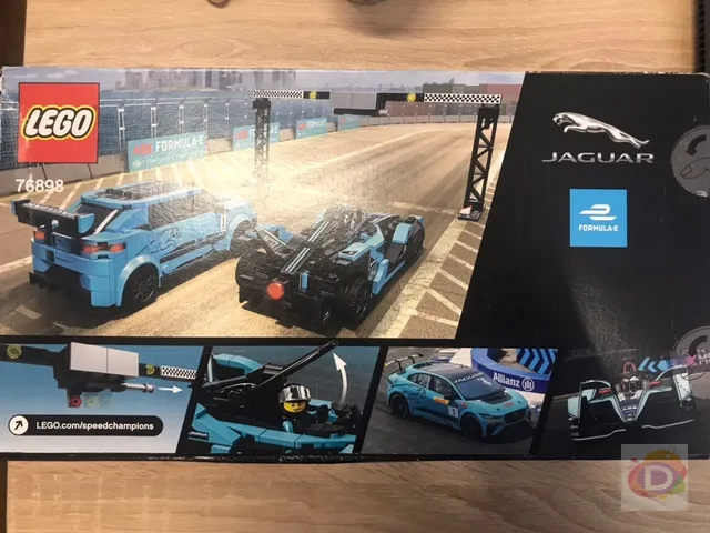 LEGO 76898 Speed ​​Champions Formula E Panasonic Jaguar Racing GEN2 автомобил и Jaguar I-PACE eTROPHY Комплект състезателни коли 8