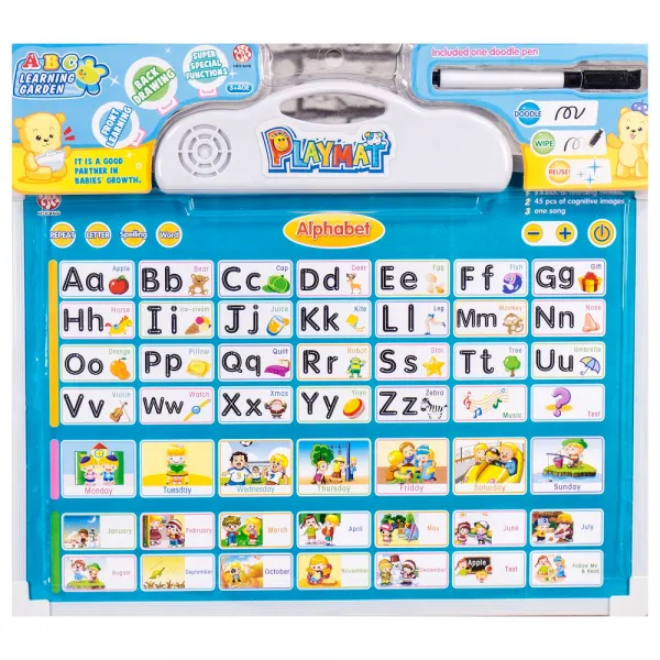 Детска обучителна двустранна дъска на английски език - Код W2945