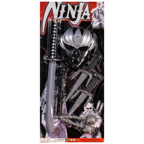 Детски комплект маска и оръжия NINJA  - Код W3023