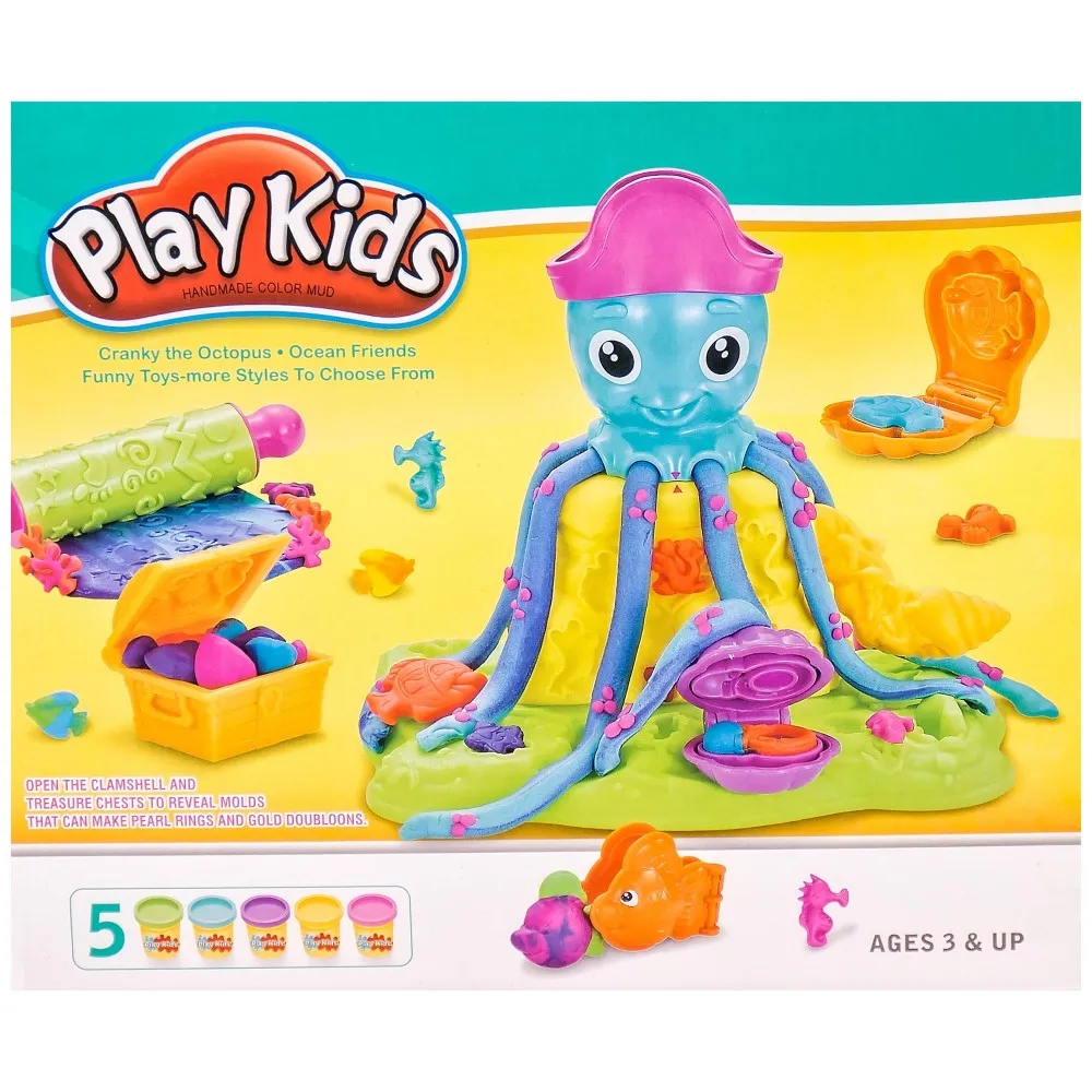Детски комплект моделин и октопод  - Код W3080