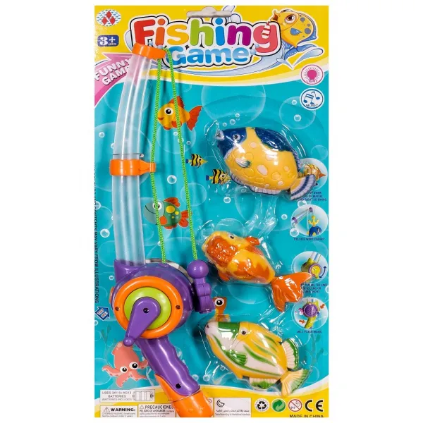 Детски риболов комплект светещ и музикален - Код W3101