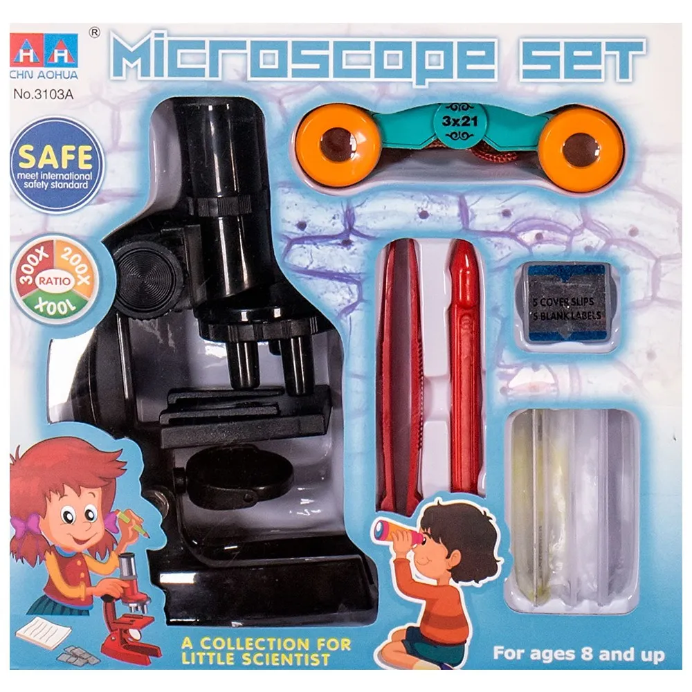 Детски комплект микроскоп и бинокъл - Код W3476