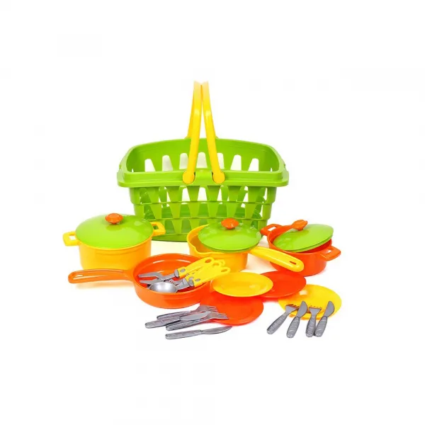 Детска кошница с кухненска посуда Technok Toys - Код W3552