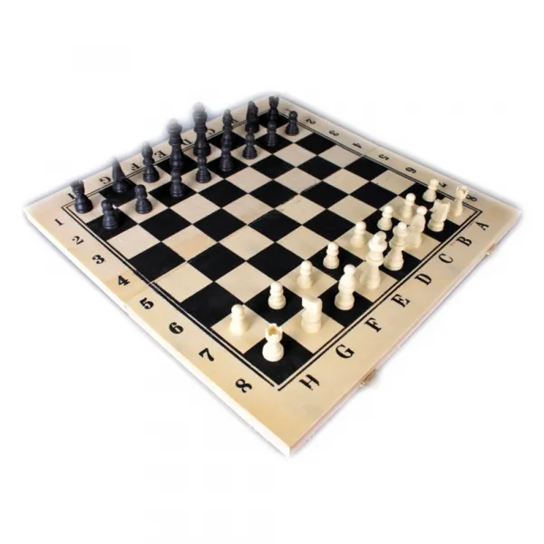 Дървен шах 3в1 - Код W3554