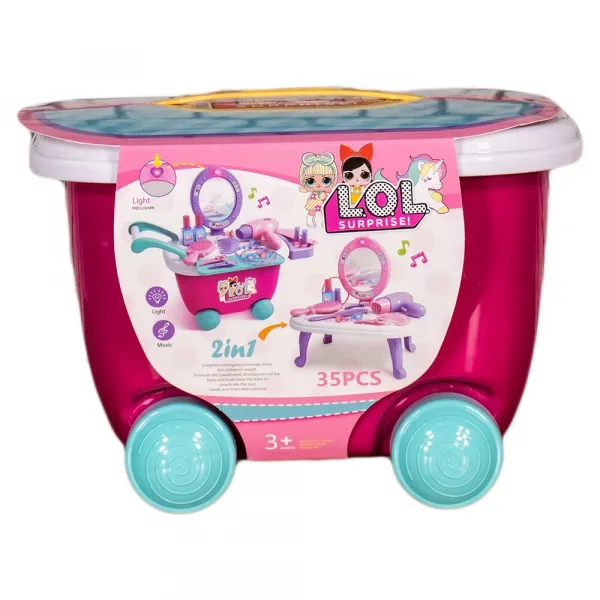 Детска музикална тоалетка-количка 2в1  - Код W3604