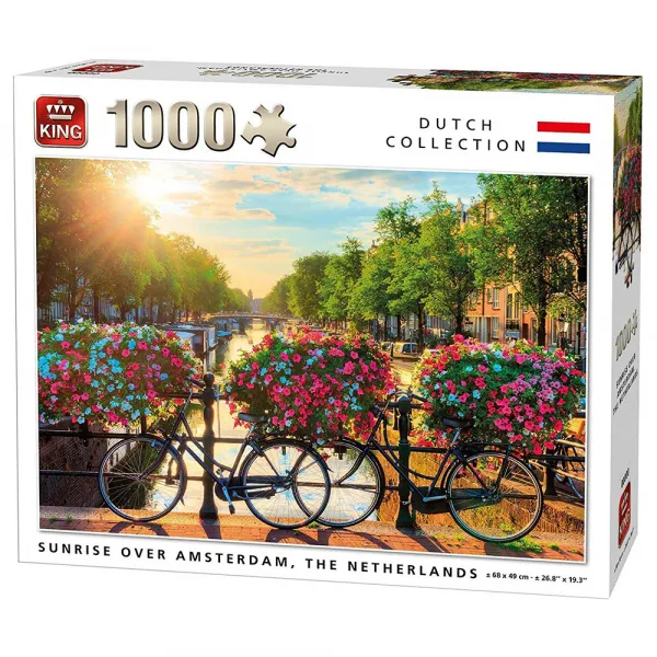 Пъзел Залез над Амстердам (1000 елемента) Danysgame - Код W3795