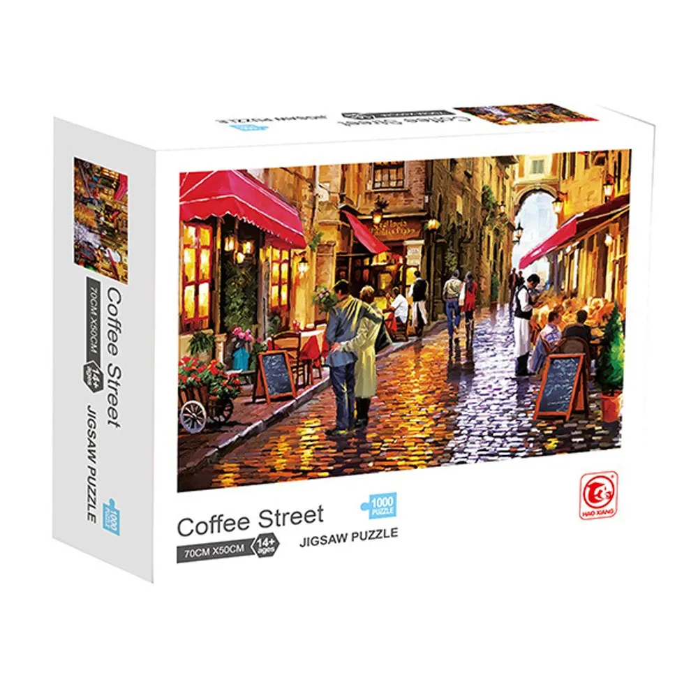 Пъзел Coffee Street (1000 елемента)  Hao Haing - Код W3895