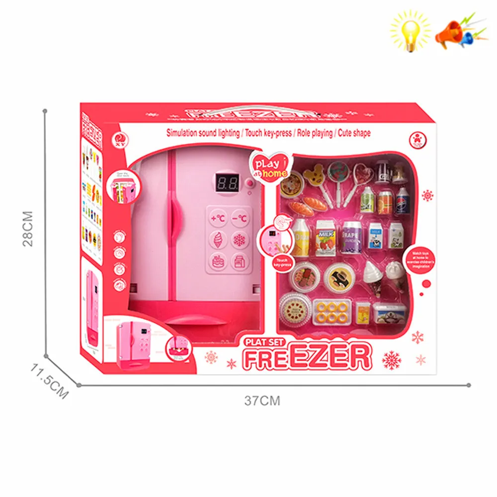 Детски хладилник с дисплей и продукти - Код W4008