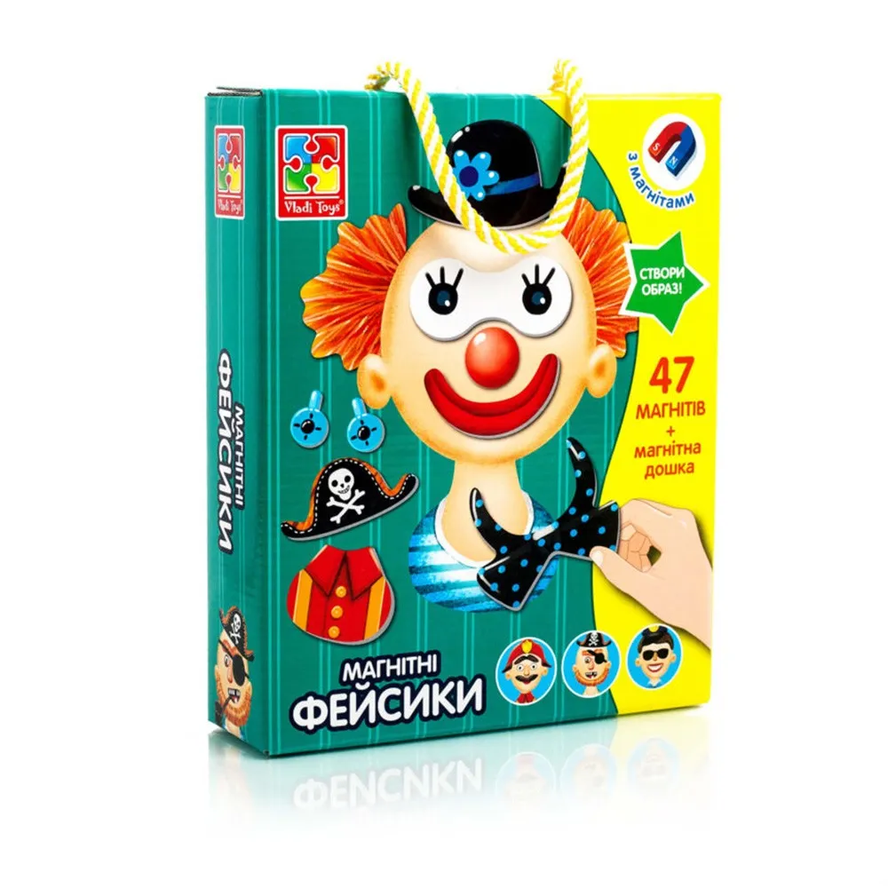 Детска магнитна игра физиономии Vladi Toys - Код W4075