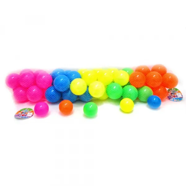 Детски цветни топки 50 бр (7см)  - Код W4111