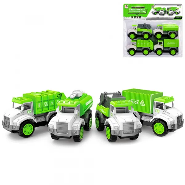 Детски инерционни камиони (4бр) - Код W4117