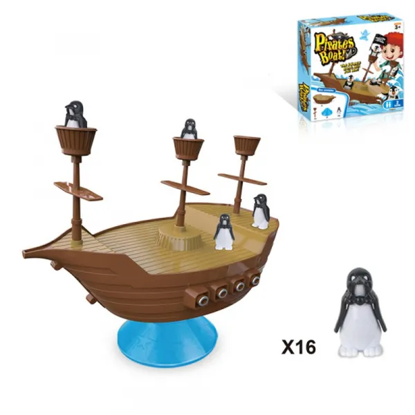 Детска игра кораб с пингвини  - Код W4150