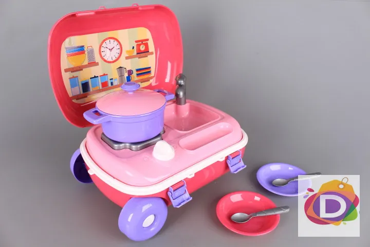 Кухня в куфар на колела Technok Toys - Код W3278 2