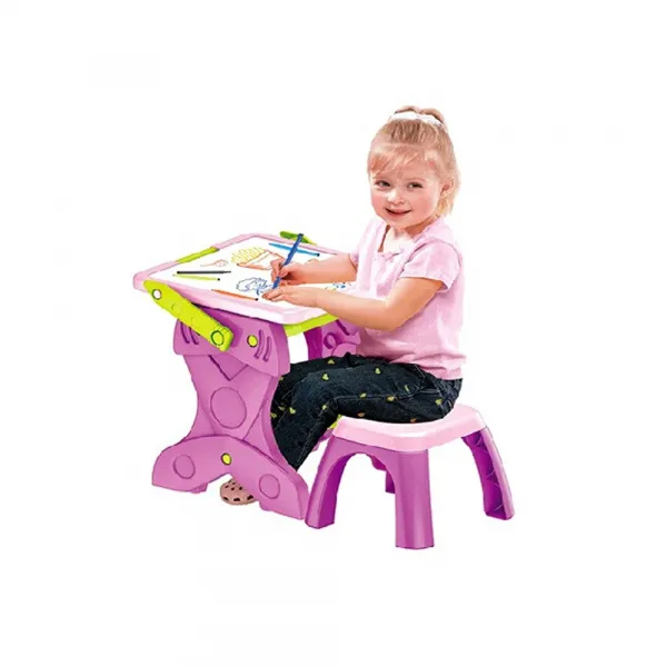 Детски чин с дъска и столче Frozen Danysgame Код W4289 - Danysgame.com