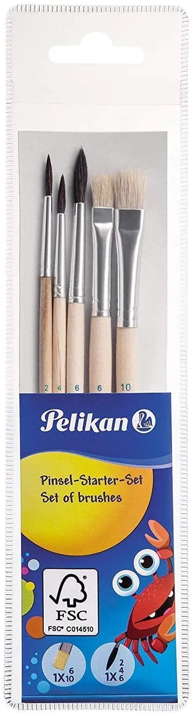 Комплект акварелни бои Pelikan и четки 3