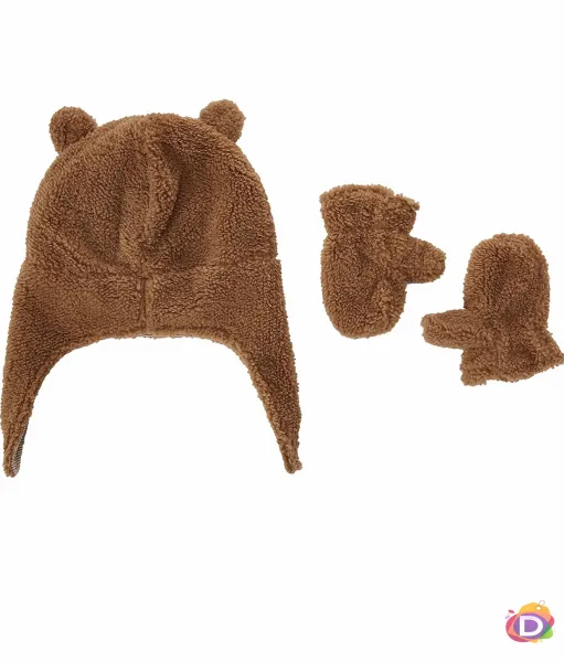 Бебешки комплект  шапка и ръкавици Simple Joys от Carter - Код D578 1
