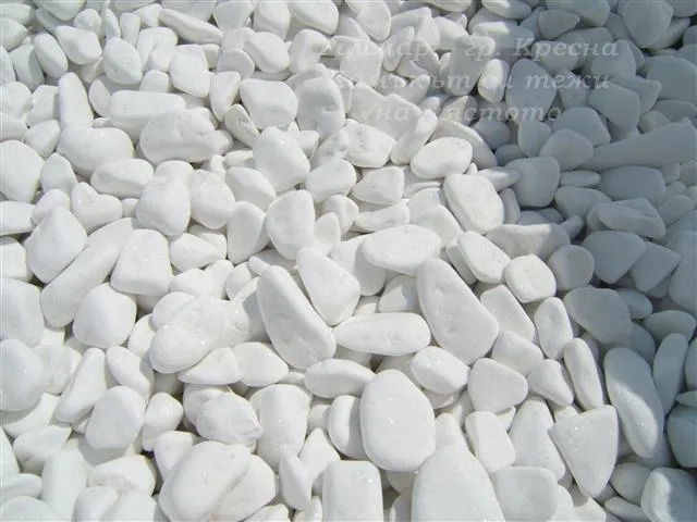 Бели камъни в чувал (25кг) 9