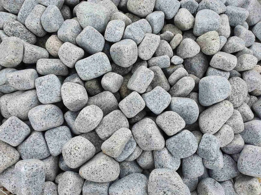 Гранитни овални камъчета на тон в голям чувал (бигбег) 7