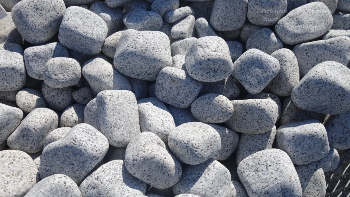 Гранитни овални камъчета на тон в голям чувал (бигбег) 9
