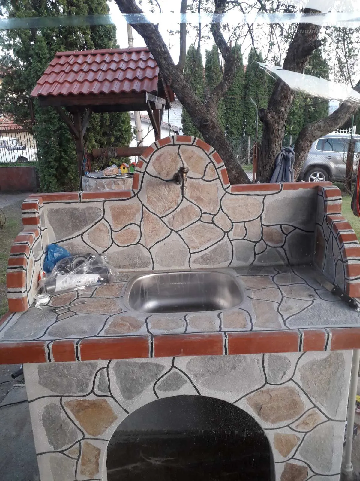 Градинска мивка с алпака корито Стандарт 42
