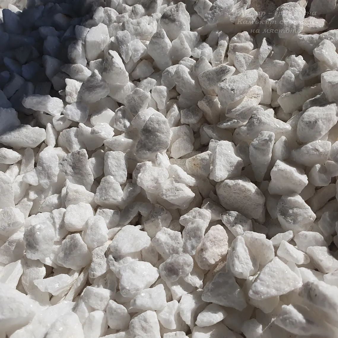 Marble mosaic White Tassos /gravel per bag (22 kg) 10