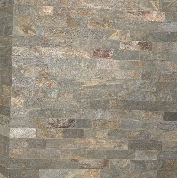 Metallic gneiss machine cut tiles 1