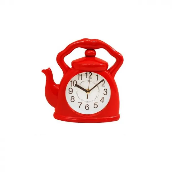 Часовник за кухня Червен чайник
