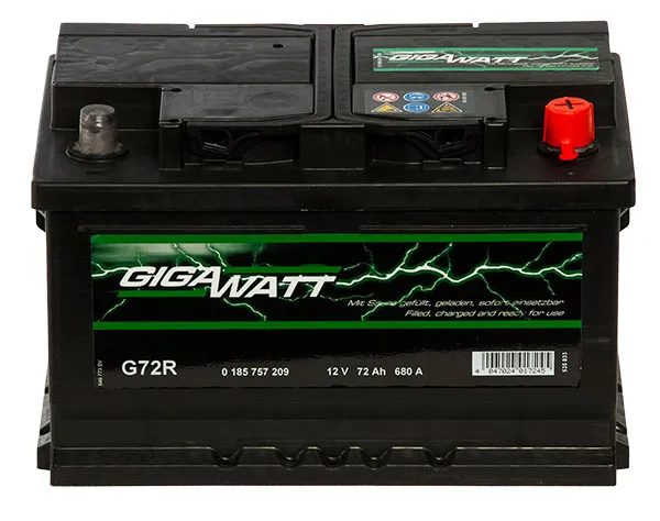12/72Ah 680A GIGAWATT R+