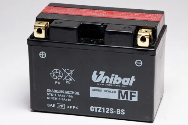 12/11Ah 210A Unibat CTZ12S-BS AGM L+