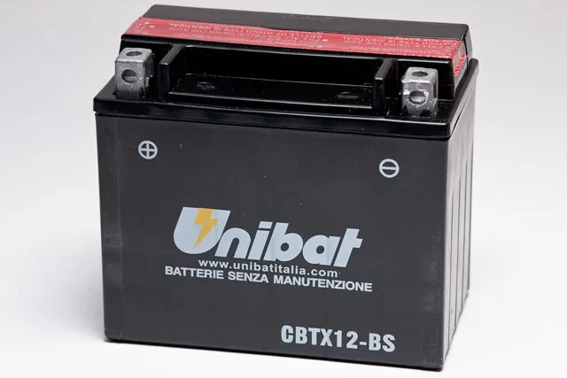 12/10Ah 180A Unibat CBTX12-BS AGM L+