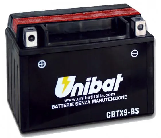 12/8Ah 120A Unibat CBTX9-BS AGM L+