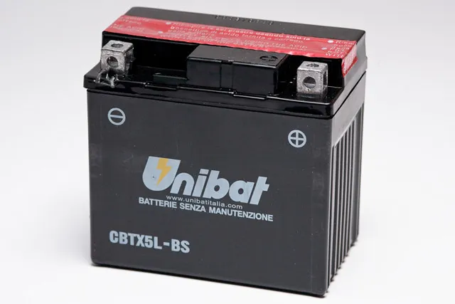  12/4Ah 70A Unibat CBTX5L-BS AGM R+