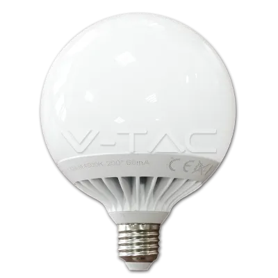 LED Крушка - 13W E27 G120 Глобус Термо Пластик 2700K