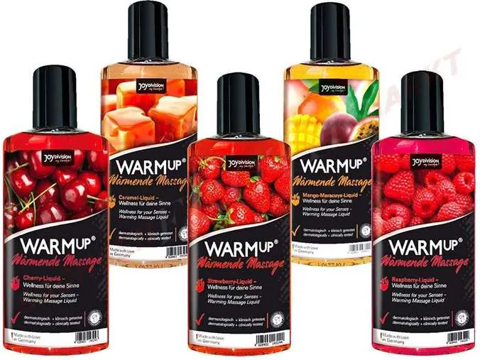Massage oil Warm Up with strawberry 2
